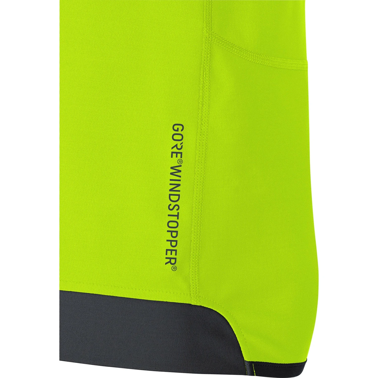 Gore Wear Men's R3 Partial GORE® WINDSTOPPER® Shirt - Neon Yellow/Black 5 Gore Wear Men's R3 Partial GORE® WINDSTOPPER® Shirt - Neon Yellow/Black - Image 3