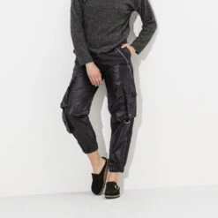 Birkenstock Women's Buckley Suede - Black- Medium/Narrow -Sports Clothing Sale Store 1017826 f look f 1