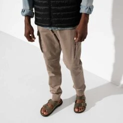 Birkenstock Men's Arizona Rugged Sandal - Faded Khaki - Regular -Sports Clothing Sale Store 1018463 f look m