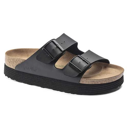 Birkenstock Arizona Platform Vegan - Birko Flor Black- Medium/Narrow 3 Birkenstock Arizona Platform Vegan - Birko Flor Black- Medium/Narrow