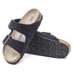 Birkenstock Arizona Suede Soft Footbed -Midnight- Medium/Narrow -Sports Clothing Sale Store 1020716 sole