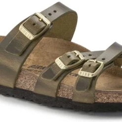 Birkenstock Women's Franca Cork Green Olive Oiled Leather Sandal - Regular/Wide -Sports Clothing Sale Store 1023310 detail 1