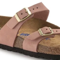 Birkenstock Women's Mayari NuBuck Soft Footbed - Old Rose- Regular/Wide -Sports Clothing Sale Store 1023964 detail 1