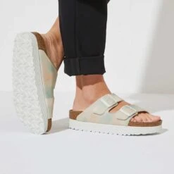 Birkenstock Women's Arizona Platform Sandal- Watercolor Pink- Medium/Narrow -Sports Clothing Sale Store 1024597 f closeup f