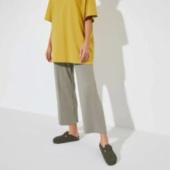 Birkenstock Women's Boston Suede Clog - Thyme - Regular -Sports Clothing Sale Store 1024714 f look f