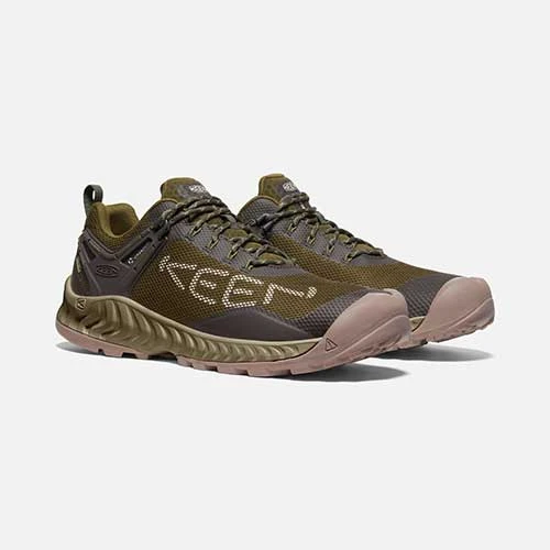 Keen Men's NXIS Evo WP Hiking Shoe - Dark Olive/Black Olive - Regular (D) 4 Keen Men's NXIS Evo WP Hiking Shoe - Dark Olive/Black Olive - Regular (D) - Image 2