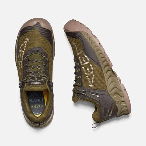 Keen Men's NXIS Evo WP Hiking Shoe - Dark Olive/Black Olive - Regular (D) 6 Keen Men's NXIS Evo WP Hiking Shoe - Dark Olive/Black Olive - Regular (D) - Image 4