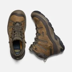 Keen Men's Circadia Mid WP Hiking Boot- Bison/Brindle- Wide (2E) -Sports Clothing Sale Store 1026841 PLD PDP