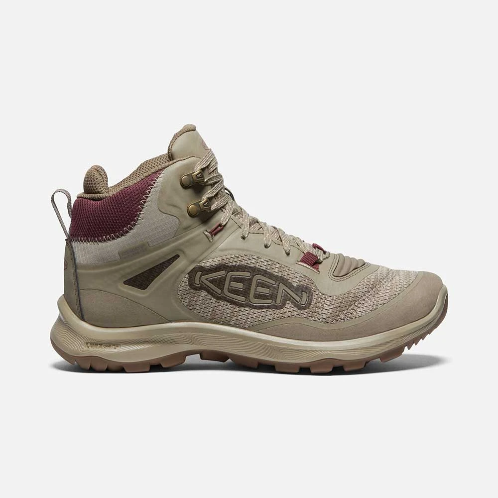 Keen Women's Terradora Flex Mid WP Hiking Boot - Plaza Taupe/Windsor Wine - Regular (B) 3 Keen Women's Terradora Flex Mid WP Hiking Boot - Plaza Taupe/Windsor Wine - Regular (B)