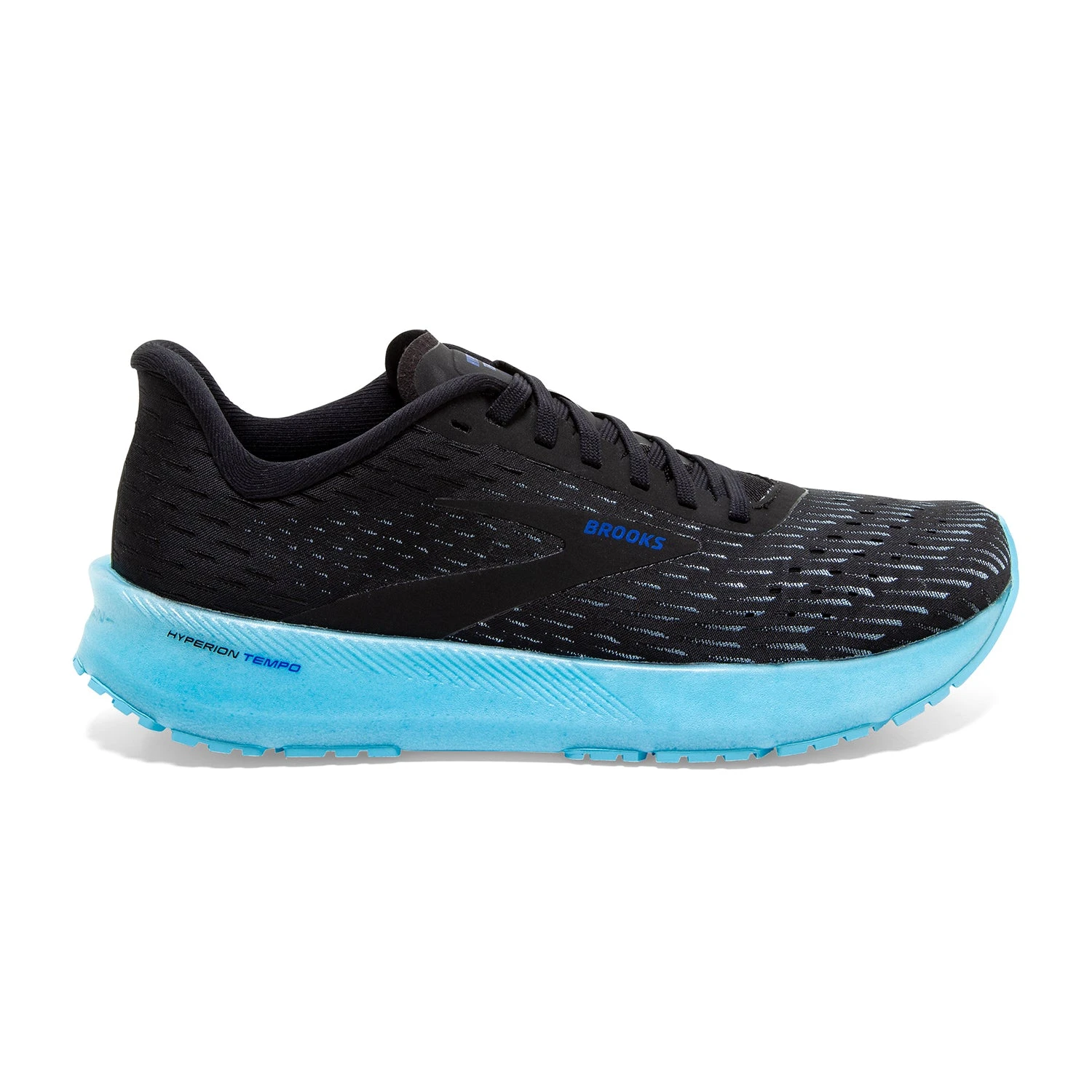 BROOKS Men's Hyperion Tempo Running Shoe - Black/Iced Aqua/Blue - Regular (D) 3 BROOKS Men's Hyperion Tempo Running Shoe - Black/Iced Aqua/Blue - Regular (D)