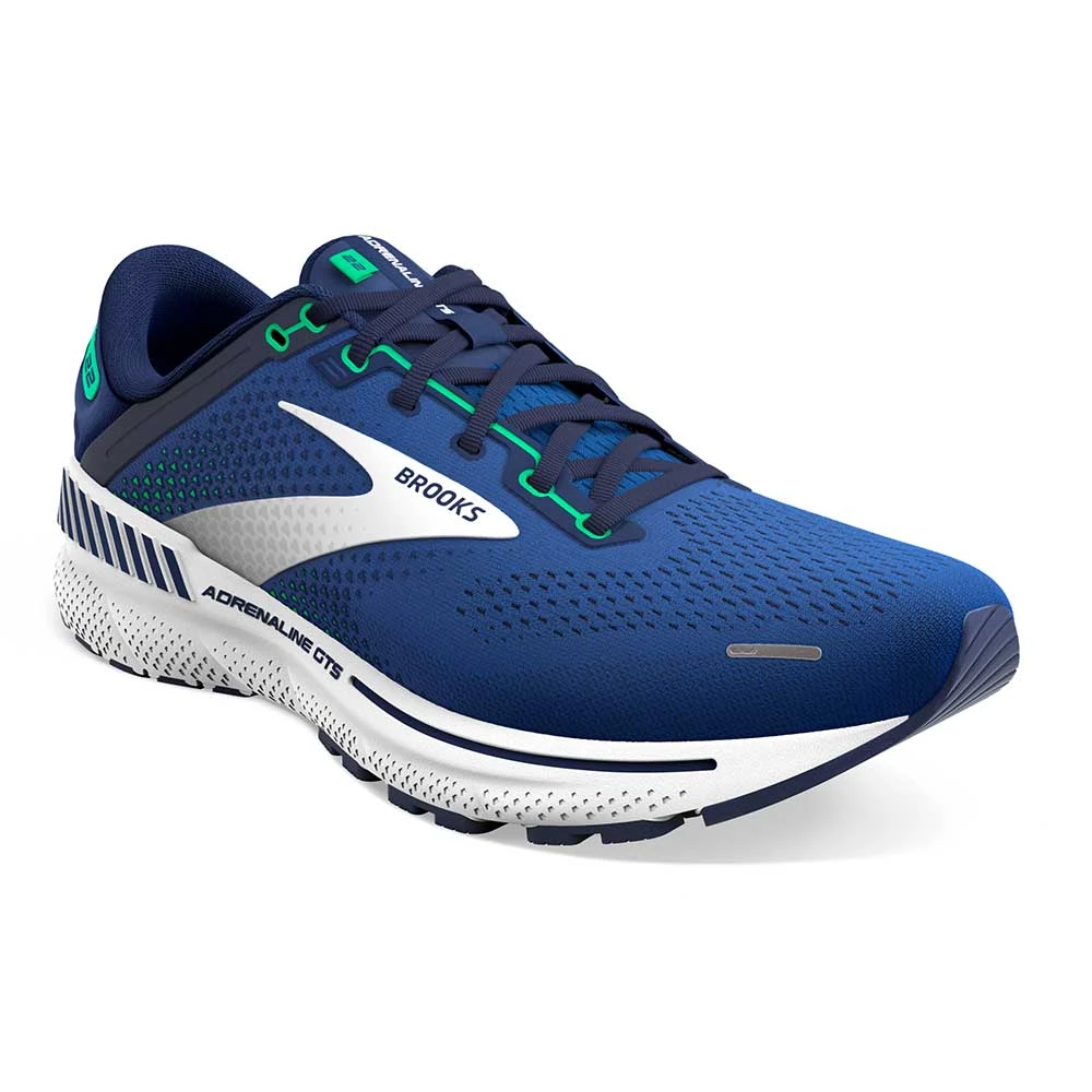 BROOKS Men's Adrenaline GTS 22 Running Shoe - Surf The Web/Blue/Irish Green - Regular (D) 5 BROOKS Men's Adrenaline GTS 22 Running Shoe - Surf The Web/Blue/Irish Green - Regular (D) - Image 3