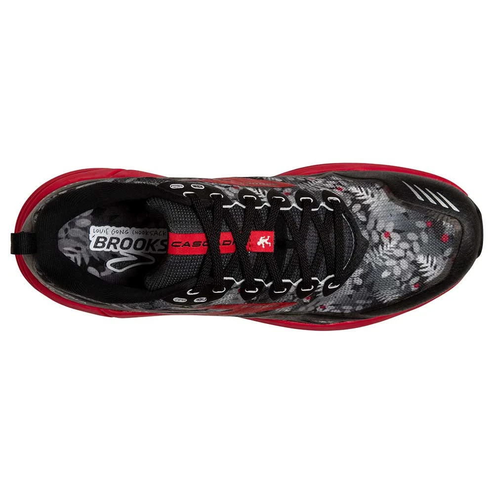 BROOKS Men's Cascadia 16 Trail Running Shoe - Black/Grey/Red - Regular (D) 7 BROOKS Men's Cascadia 16 Trail Running Shoe - Black/Grey/Red - Regular (D) - Image 5