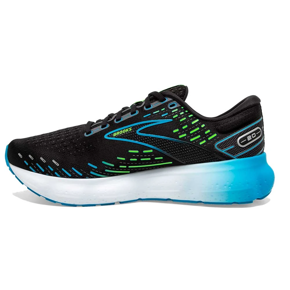 BROOKS Men's Glycerin 20 Running Shoe- Black/Hawaiian Ocean/Green - Regular (D) 6 BROOKS Men's Glycerin 20 Running Shoe- Black/Hawaiian Ocean/Green - Regular (D) - Image 4