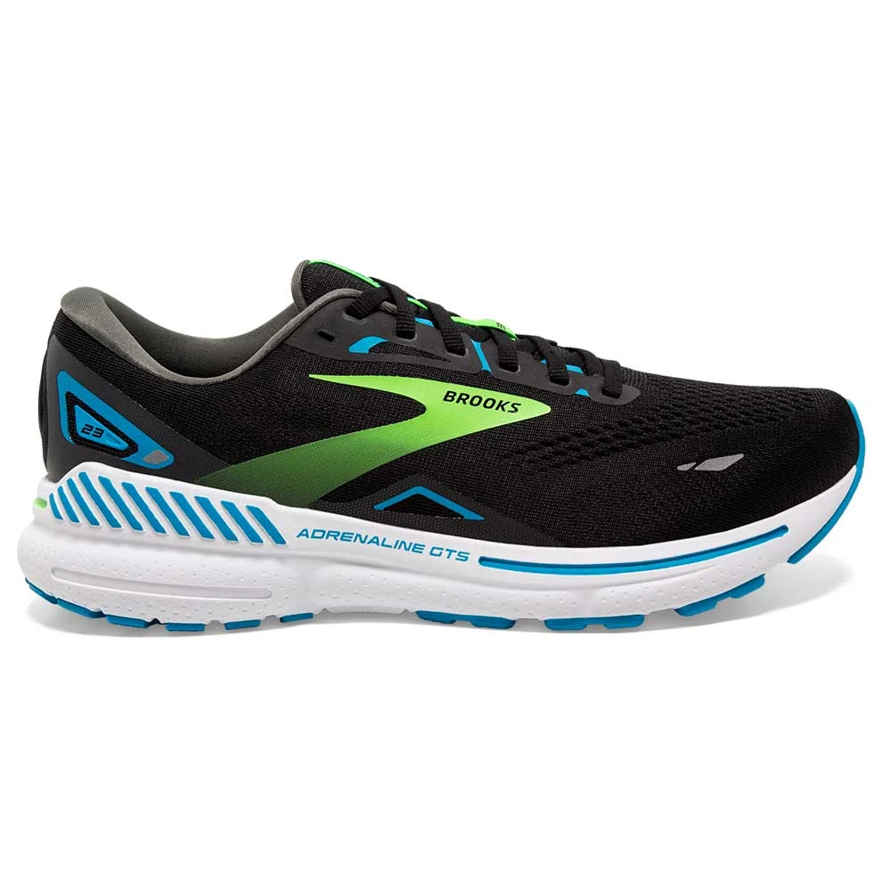 BROOKS Adrenaline GTS 23 (B) - Black/Hawaiian Ocean/Green 3 BROOKS Adrenaline GTS 23 (B) - Black/Hawaiian Ocean/Green