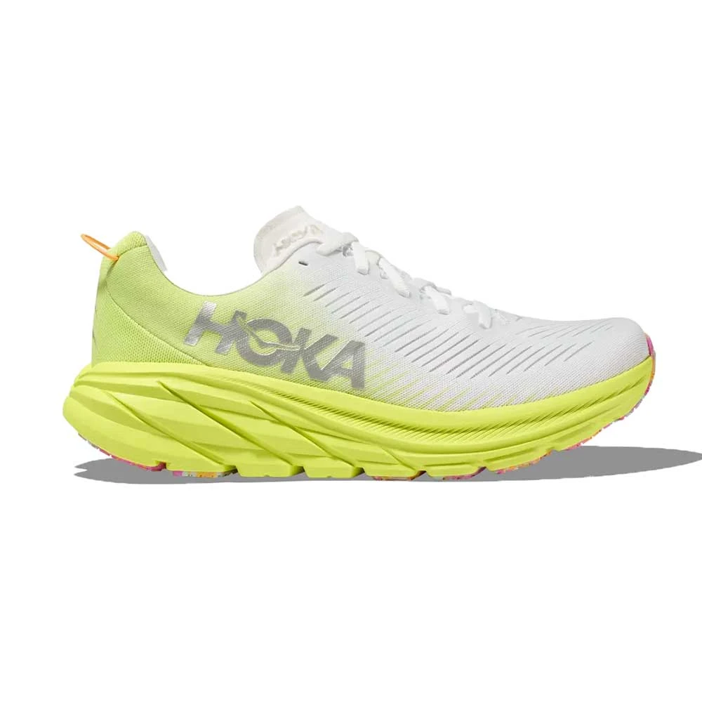 Hoka Women's Rincon 3 Running Shoe - White/Citrus Glow - Regular (B) 2 Hoka Women's Rincon 3 Running Shoe - White/Citrus Glow - Regular (B)