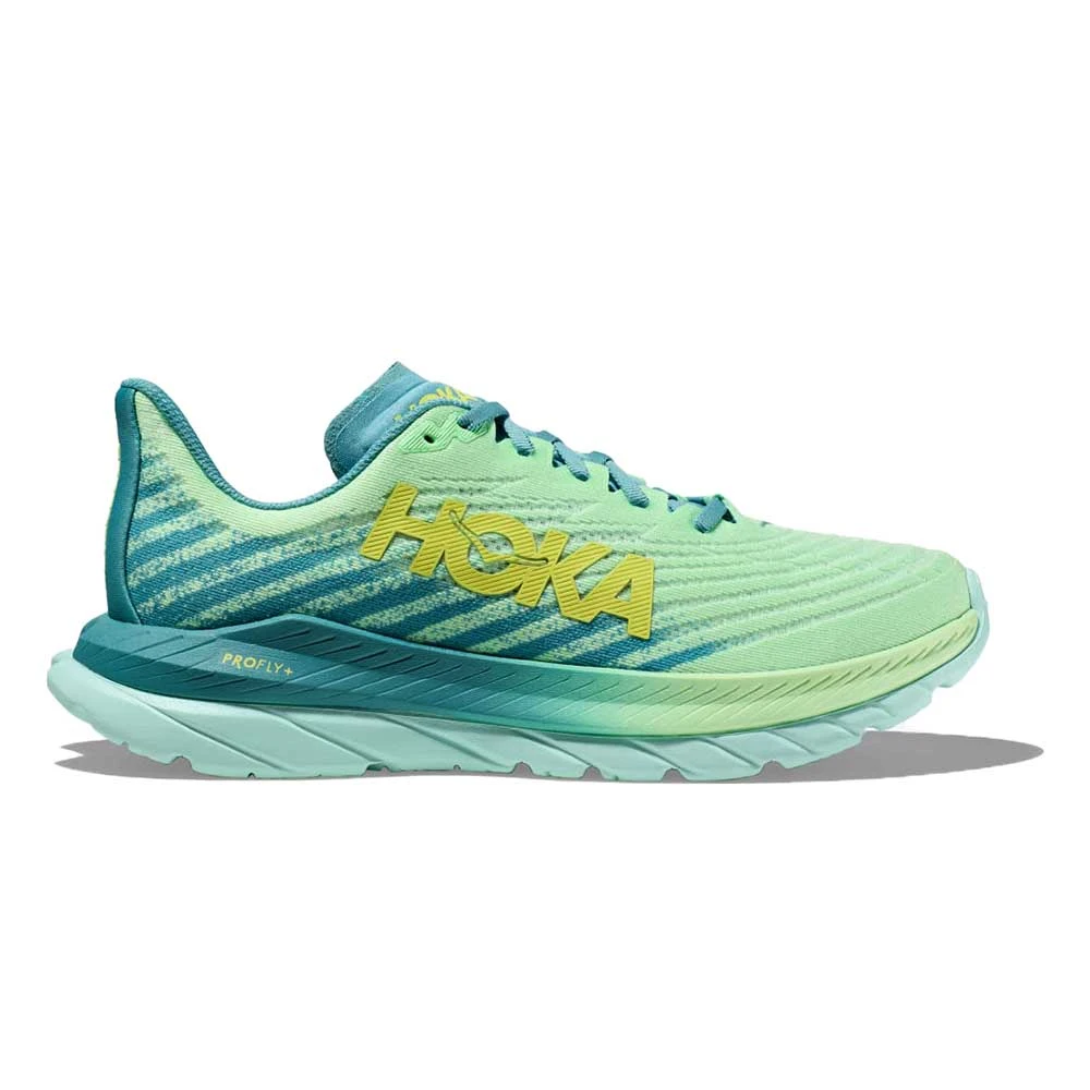 Hoka Men's Mach 5 Running Shoe - Lime Glow/Ocean Mist - Regular (D) 3 Hoka Men's Mach 5 Running Shoe - Lime Glow/Ocean Mist - Regular (D)