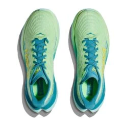 Hoka Men's Mach 5 Running Shoe - Lime Glow/Ocean Mist - Regular (D) 9 Hoka Men's Mach 5 Running Shoe - Lime Glow/Ocean Mist - Regular (D) -Sports Clothing Sale Store 1127893 LGOM 2
