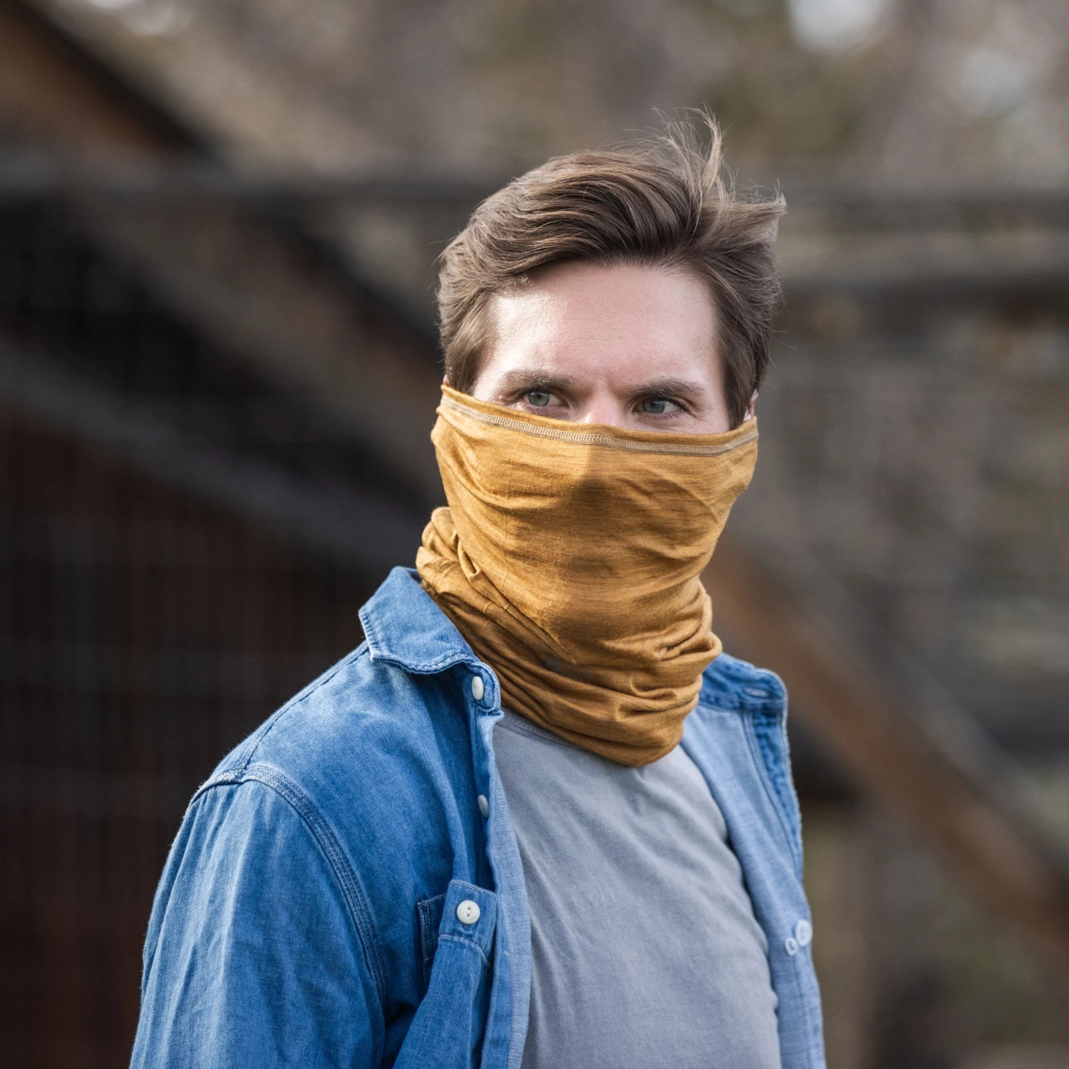 Buff Merino Lightweight Multifunctional Neckwear - Mustard 7 Buff Merino Lightweight Multifunctional Neckwear - Mustard - Image 5