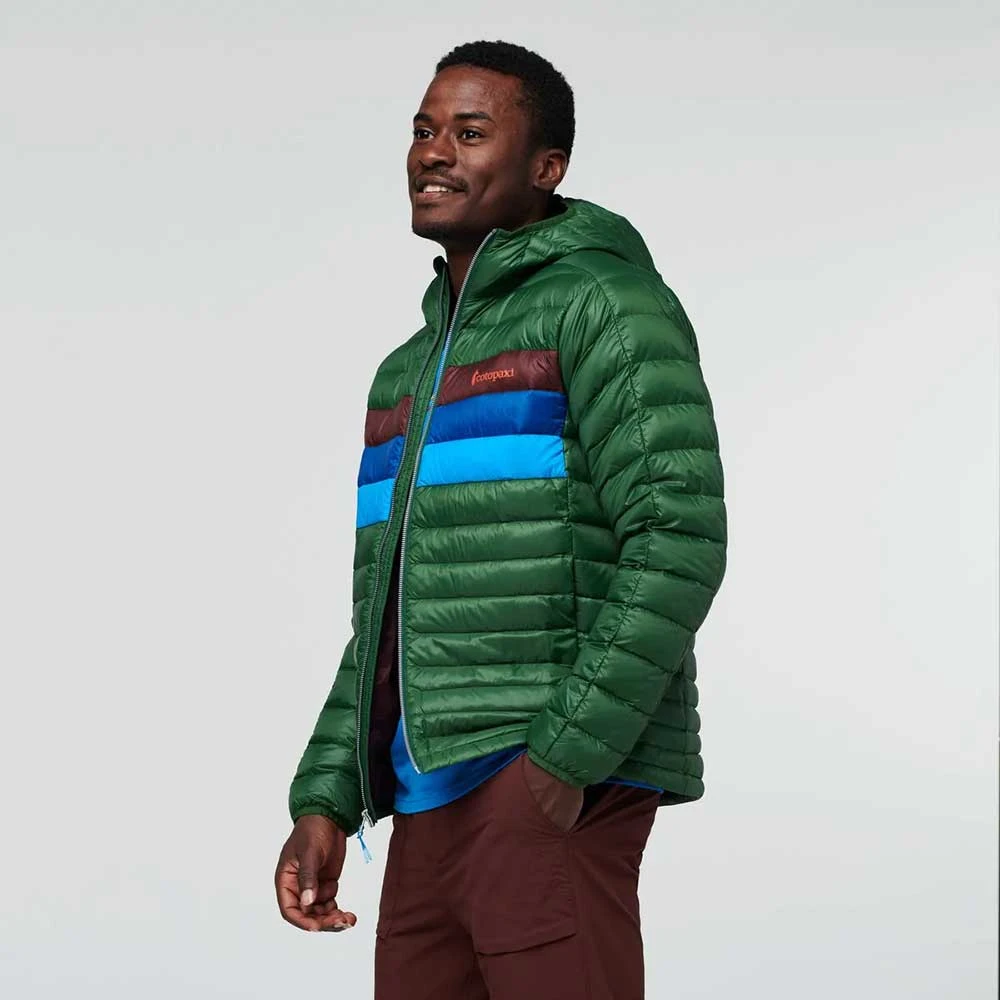 Cotopaxi Men's Fuego Down Hooded Jacket - Forest Stripes 5 Cotopaxi Men's Fuego Down Hooded Jacket - Forest Stripes - Image 3