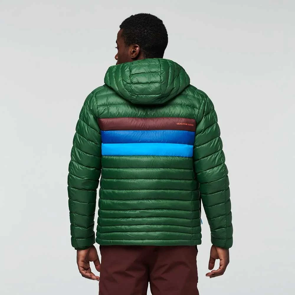 Cotopaxi Men's Fuego Down Hooded Jacket - Forest Stripes 6 Cotopaxi Men's Fuego Down Hooded Jacket - Forest Stripes - Image 4