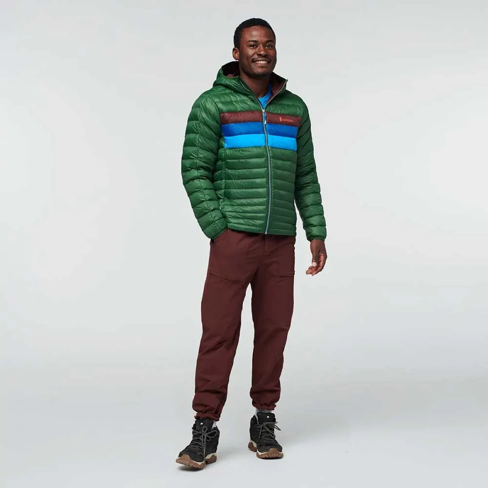 Cotopaxi Men's Fuego Down Hooded Jacket - Forest Stripes 9 Cotopaxi Men's Fuego Down Hooded Jacket - Forest Stripes - Image 7