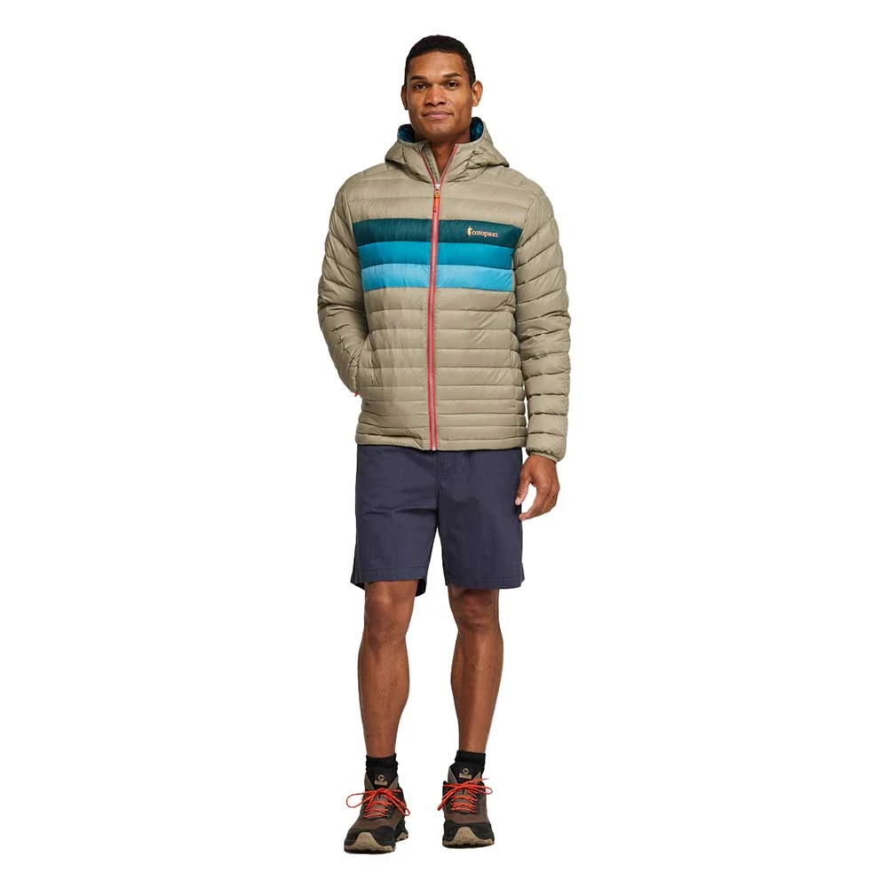 Cotopaxi Men's Fuego Down Hooded Jacket - Stone Stripe 5 Cotopaxi Men's Fuego Down Hooded Jacket - Stone Stripe - Image 3