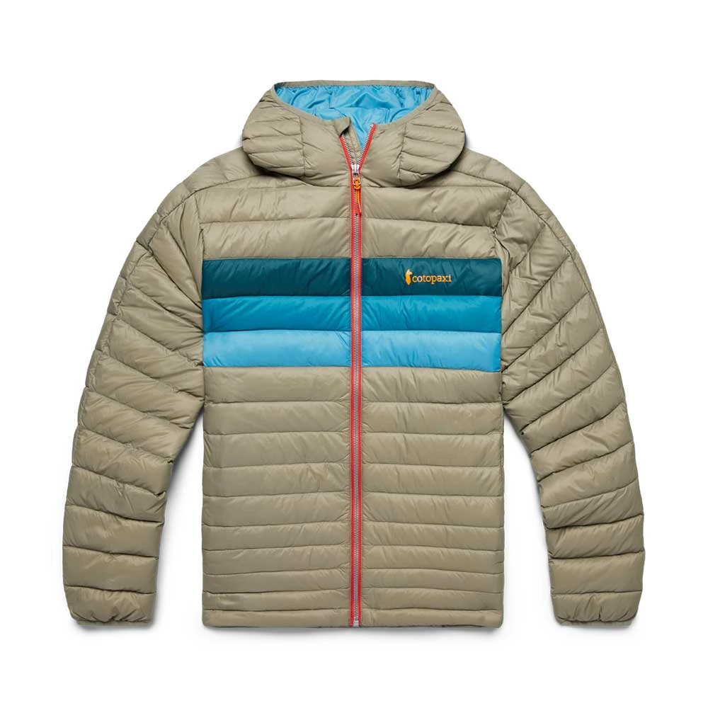Cotopaxi Men's Fuego Down Hooded Jacket - Stone Stripe 3 Cotopaxi Men's Fuego Down Hooded Jacket - Stone Stripe