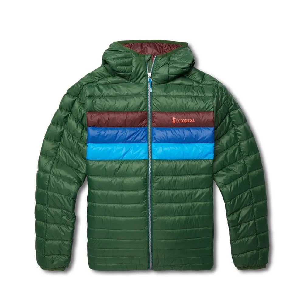 Cotopaxi Men's Fuego Down Hooded Jacket - Forest Stripes 3 Cotopaxi Men's Fuego Down Hooded Jacket - Forest Stripes