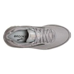 BROOKS Women's Addiction Walker Suede Walking Shoe - Alloy/Oyster/Peach- Regular (B) -Sports Clothing Sale Store 120308 007 O Addiction Walker Suede