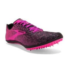 BROOKS Women's Mach 19 Track Spike - Black/Hollyhock/Pink- Regular (B) -Sports Clothing Sale Store 120311 063 A Mach 19