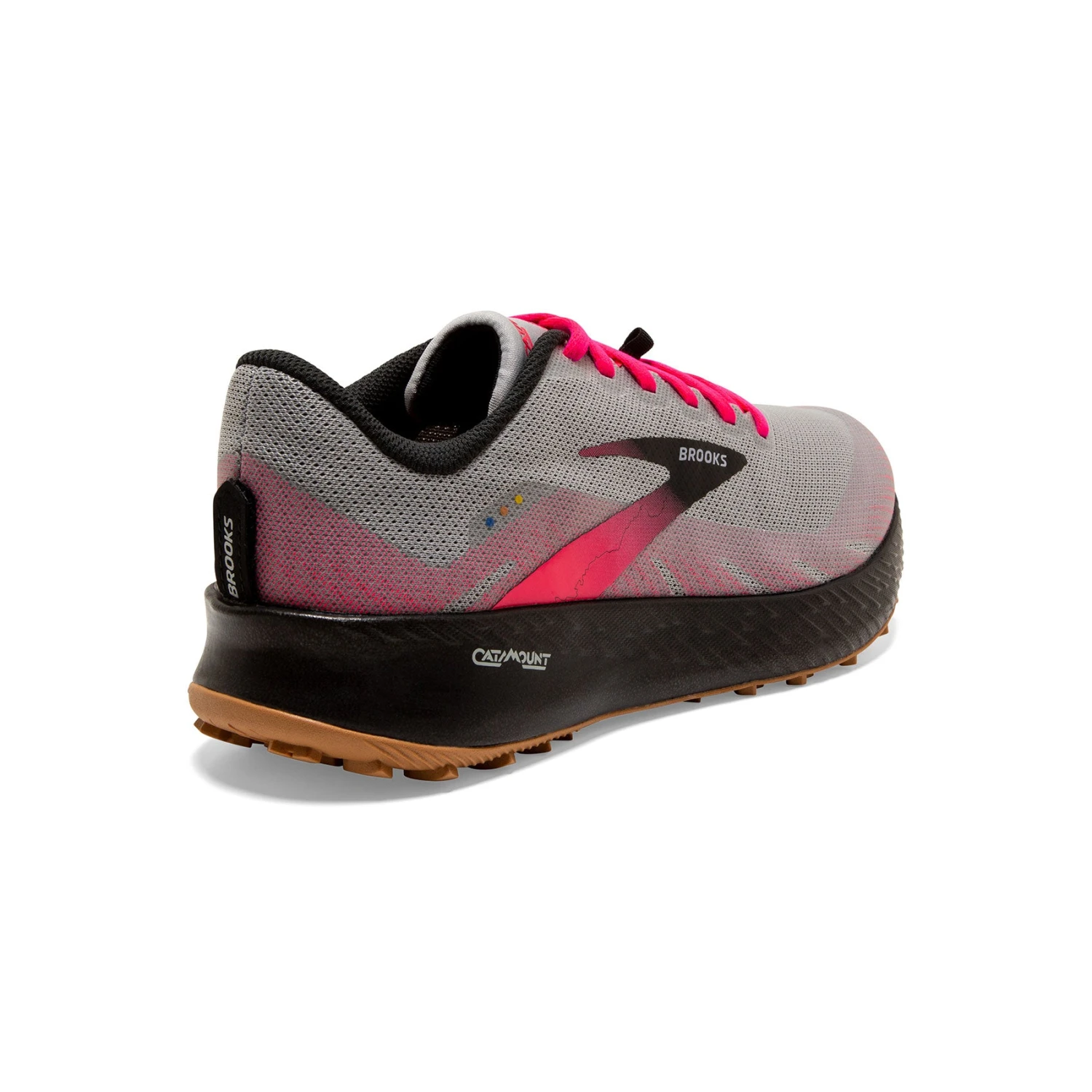 BROOKS Women's Catamount Trail Running Shoe - Alloy/Pink/Black - Regular (B) 6 BROOKS Women's Catamount Trail Running Shoe - Alloy/Pink/Black - Regular (B) - Image 4