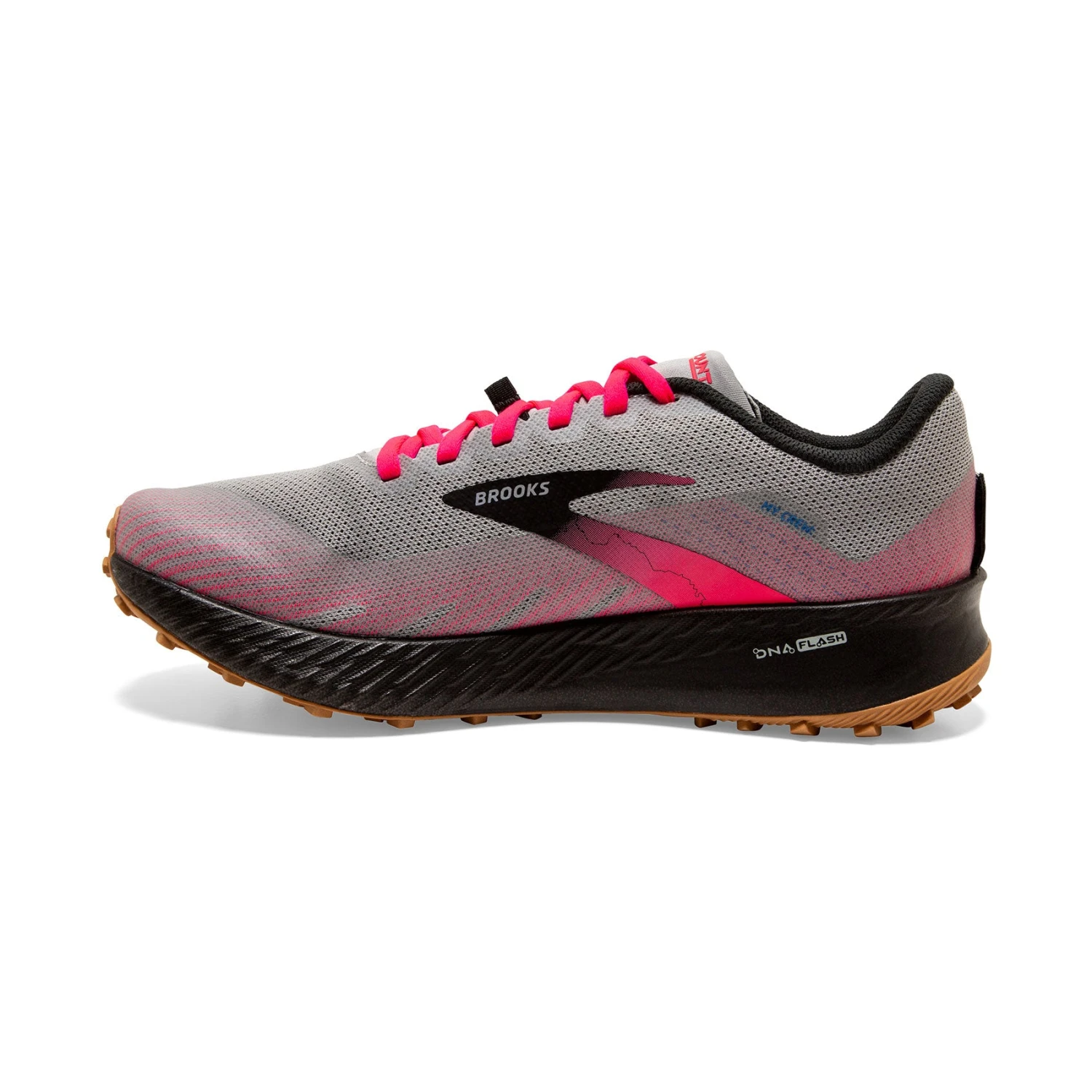 BROOKS Women's Catamount Trail Running Shoe - Alloy/Pink/Black - Regular (B) 4 BROOKS Women's Catamount Trail Running Shoe - Alloy/Pink/Black - Regular (B) - Image 2