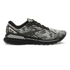 BROOKS Women's Adrenaline GTS 23 Running Shoe - White/Grey/Black- Regular (B)