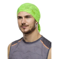 Buff CoolNet UV+ MultiFunctional Headwear - Reflective-Lime Heather -Sports Clothing Sale Store 122016.801 coolnet reflective r lime heather alt31581018420 32649