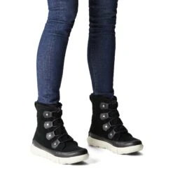 Sorel Women's Explorer II Joan Faux Fur Boot - Black/Fawn - Regular (B) -Sports Clothing Sale Store 1951631 010 a9