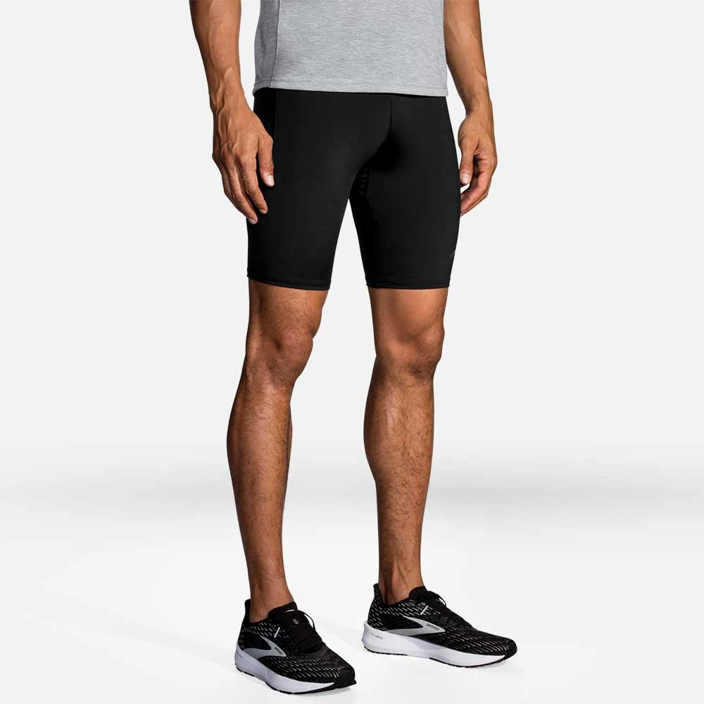 BROOKS Men's Source 9in Short Tight - Black 4 BROOKS Men's Source 9in Short Tight - Black - Image 2