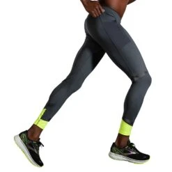 BROOKS Men's Run Visible Tight - Asphalt/Nightlife -Sports Clothing Sale Store 211412 044 MV Run Visible Tight 1