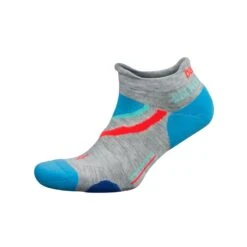 Balega Unisex UltraGlide No Show Running Socks - Mid Grey/Ethereal Blue
