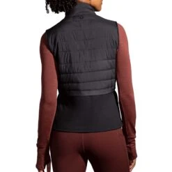 BROOKS Women's Shield Hybrid Vest 2.0 - Black -Sports Clothing Sale Store 221556 001 MB Shield Hybrid Vest 2