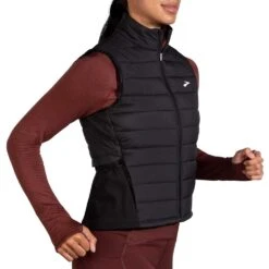 BROOKS Women's Shield Hybrid Vest 2.0 - Black -Sports Clothing Sale Store 221556 001 MV Shield Hybrid Vest 2