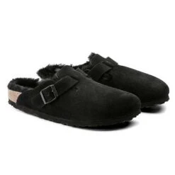Birkenstock Boston Shearling Black Suede Leather- Regular/Wide 15 Birkenstock Boston Shearling Black Suede Leather- Regular/Wide -Sports Clothing Sale Store 259883 pair 1