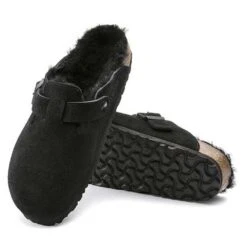 Birkenstock Boston Shearling Black Suede Leather- Regular/Wide 14 Birkenstock Boston Shearling Black Suede Leather- Regular/Wide -Sports Clothing Sale Store 259883 sole 1