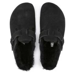 Birkenstock Boston Shearling Black Suede Leather- Regular/Wide 13 Birkenstock Boston Shearling Black Suede Leather- Regular/Wide -Sports Clothing Sale Store 259883 top 1