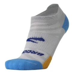 BROOKS Unisex Ghost Lite No Show 2-Pack Socks- Blue/Peacoat & Light -Sports Clothing Sale Store 280496 435 D4 Ghost Lite No Show 2 Pack