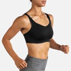 BROOKS Women's Dare Underwire Run Bra - Black -Sports Clothing Sale Store 350078 001 MV Dare Underwire Run Bra