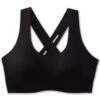 BROOKS Women's Dare Crossback Run Bra 2.0 -Black -Sports Clothing Sale Store 350084 001 LF Dare Crossback Run Bra 2
