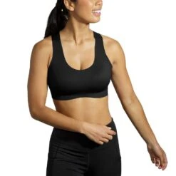 BROOKS Women's Dare Crossback Run Bra 2.0 -Black 12 BROOKS Women's Dare Crossback Run Bra 2.0 -Black -Sports Clothing Sale Store 350084 001 MA Dare Crossback Run Bra 2
