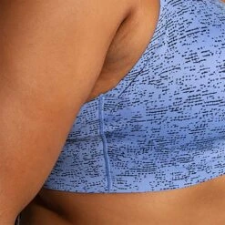 BROOKS Women's Dare Racerback 2.0 Run Bra - Blue Lavender Terrain Print -Sports Clothing Sale Store 350085 484 D1 Dare Racerback Run Bra 2