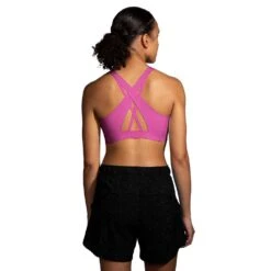 BROOKS Women's Dare Strappy 2.0 Run Bra - Frosted Mauve -Sports Clothing Sale Store 350088 607 MB Dare Strappy Run Bra 2