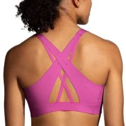 BROOKS Women's Dare Strappy 2.0 Run Bra - Frosted Mauve -Sports Clothing Sale Store 350088 607 MB Dare Strappy Run Bra 4